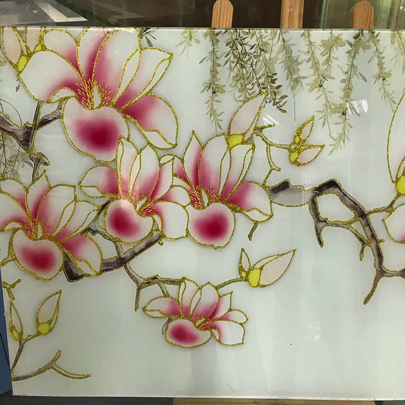 鎏金玻璃畫(huà)樣板圖效果圖